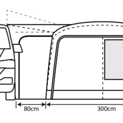 Outdoor Revolution Cayman Combo Air Low Awning (180-210cm) 19 Outdoor Revolution Cayman Combo Air Low Awning (180-210cm) -Pieces Cycliste Magasin cayman combo 2 1