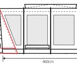 Outdoor Revolution Cayman Curl XLE F/G Low Awning (180-210cm) 11 Outdoor Revolution Cayman Curl XLE F/G Low Awning (180-210cm) -Pieces Cycliste Magasin cayman curl xle floor1