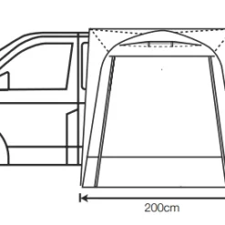 Outdoor Revolution Cayman Outhouse Handi Mid Awning (210-255cm) -Pieces Cycliste Magasin cayman outhouse handi 3