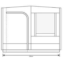 Outdoor Revolution Cayman Sun Canopy Front Panel -Pieces Cycliste Magasin cayman sun canopy 3 1