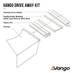 Vango Airbeam Vango Airhub Hexaway II Tall Awning (2022) -Pieces Cycliste Magasin drive away kit explainer 22