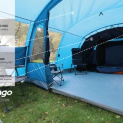 Vango Joro Poled 600XL Tent (2022) -Pieces Cycliste Magasin earth collection poled infographics call outs3