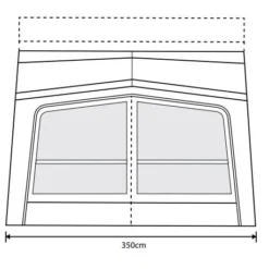Outdoor Revolution Esprit Pro X 350M Awning (220-290cm) 15 Outdoor Revolution Esprit Pro X 350M Awning (220-290cm) -Pieces Cycliste Magasin esprit 350 x fl2