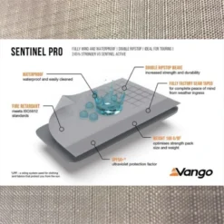 Vango Airbeam Vango Airhub Hexaway II Tall Awning (2022) -Pieces Cycliste Magasin fabric diagrams sentinel pro caravan awning