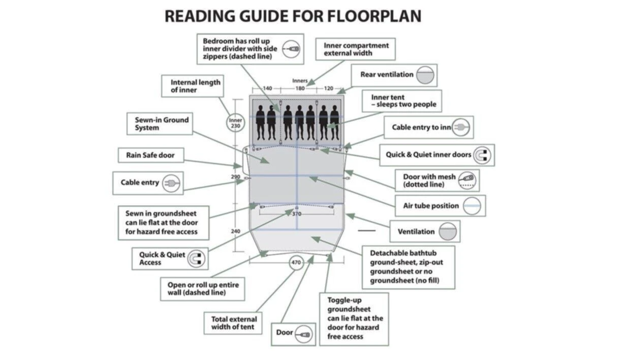 Outwell Parkdale 6PA Tent (2023) 6 Outwell Parkdale 6PA Tent (2023) – Image 5