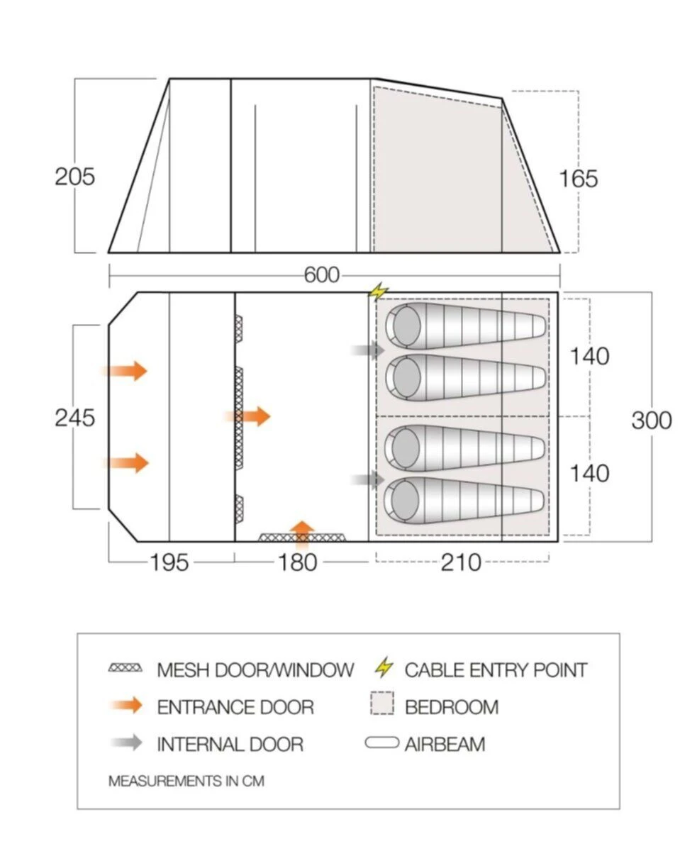 Vango Lismore 450 Poled Tent Package (2023) 4 Vango Lismore 450 Poled Tent Package (2023) – Image 2