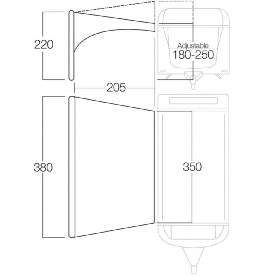 Vango AirBeam Sky Canopy 3.5m 5 Vango AirBeam Sky Canopy 3.5m – Image 3
