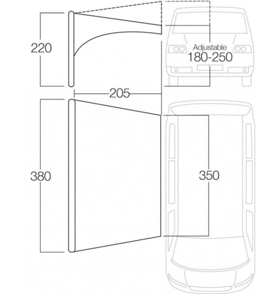 Vango AirBeam Sky Canopy 3.5m 6 Vango AirBeam Sky Canopy 3.5m – Image 4