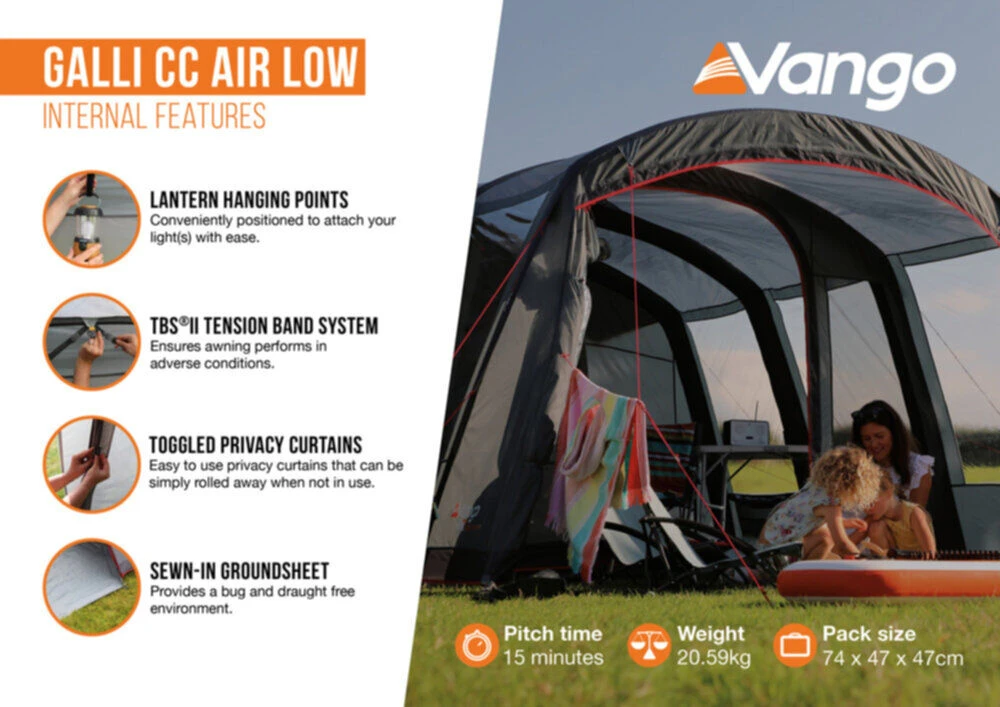 Vango Airbeam Vango Galli CC Air Low Awning (2023) 6 Vango Airbeam Vango Galli CC Air Low Awning (2023) – Image 4