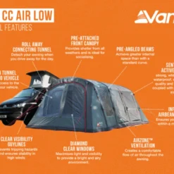 Vango Airbeam Vango Galli CC Air Low Awning (2023) 26 Vango Airbeam Vango Galli CC Air Low Awning (2023) -Pieces Cycliste Magasin galli cc air low 1