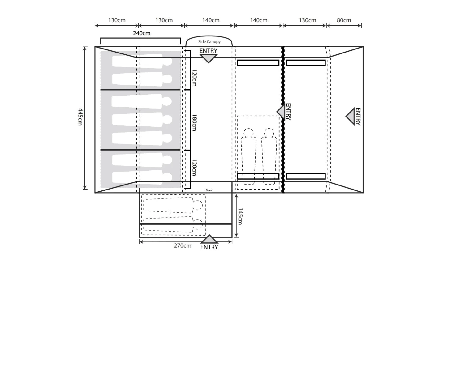 Outdoor Revolution Kalahari PC 7.0 Tent (2022) 4 Outdoor Revolution Kalahari PC 7.0 Tent (2022) – Image 2