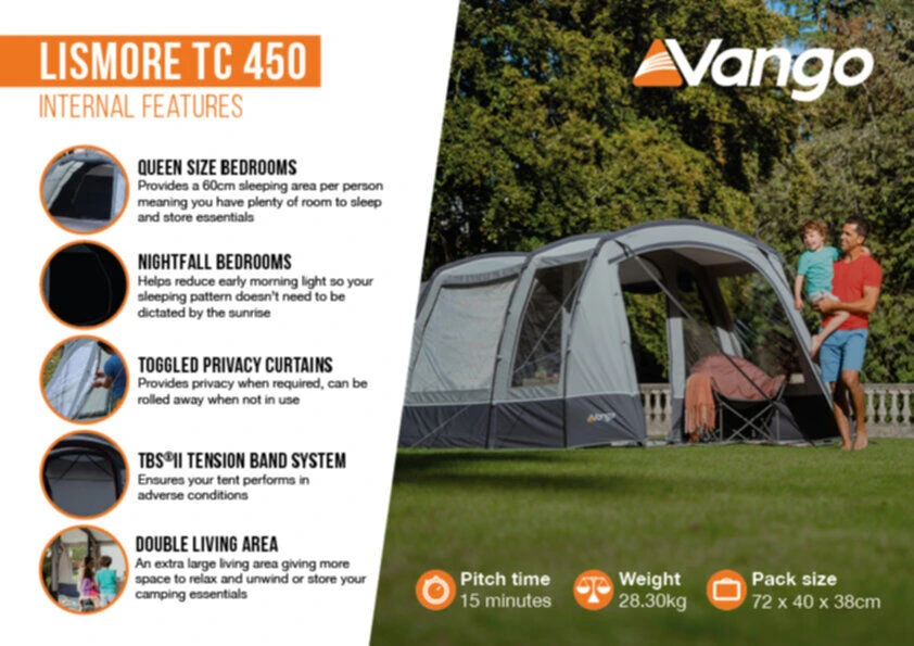 Vango Lismore TC 450 Poled Tent Package (2023) 8 Vango Lismore TC 450 Poled Tent Package (2023) – Image 6