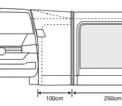 Outdoor Revolution Movelite T2R Midline Awning (220-255cm) -Pieces Cycliste Magasin movelite t2r floor1 2