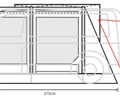 Outdoor Revolution Movelite T3E Low Awning (180-220cm) -Pieces Cycliste Magasin t3e floor2