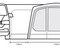 Outdoor Revolution Movelite T3E High Awning (255-305cm) (2022) 15 Outdoor Revolution Movelite T3E High Awning (255-305cm) (2022) -Pieces Cycliste Magasin t3e floor3 1