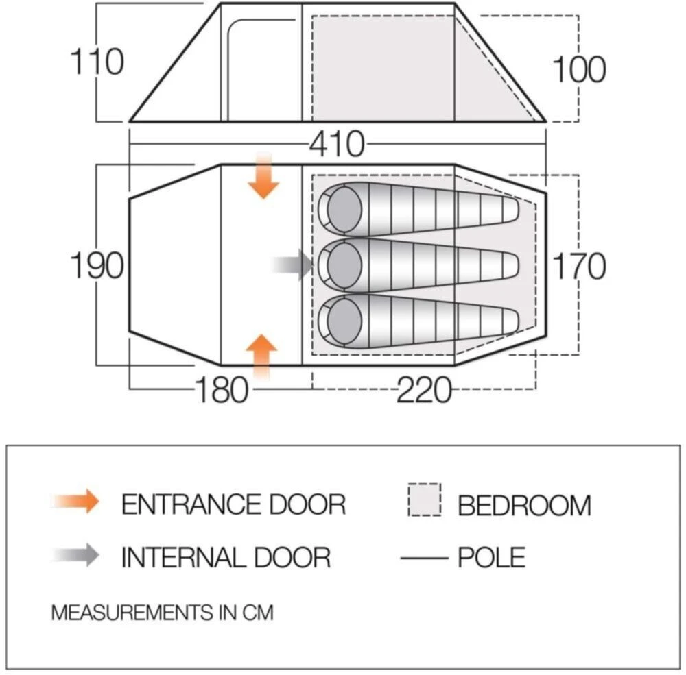 Vango Scafell 300+ Tent (2022) 4 Vango Scafell 300+ Tent (2022) – Image 2