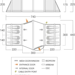Vango Airbeam Vango Vesta Air 850xl Tent (2023) Bundle -Pieces Cycliste Magasin vango 2022 tents floorplan vesta air 850xl