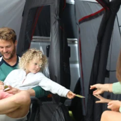 Vango Airbeam Vango Cove II Air Mid Awning (2023) -Pieces Cycliste Magasin vango lifestyle driveaway awnings cove ii air mid low 3