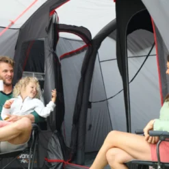 Vango Airbeam Vango Cove II Air Mid Awning (2023) -Pieces Cycliste Magasin vango lifestyle driveaway awnings cove ii air mid low 4