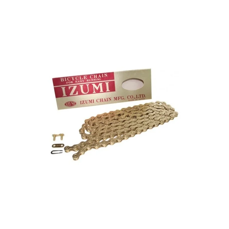 Chaîne Pignon Fixe IZUMI Standard Track ES410GP Or 4 Chaîne Pignon Fixe IZUMI Standard Track ES410GP Or – Image 2