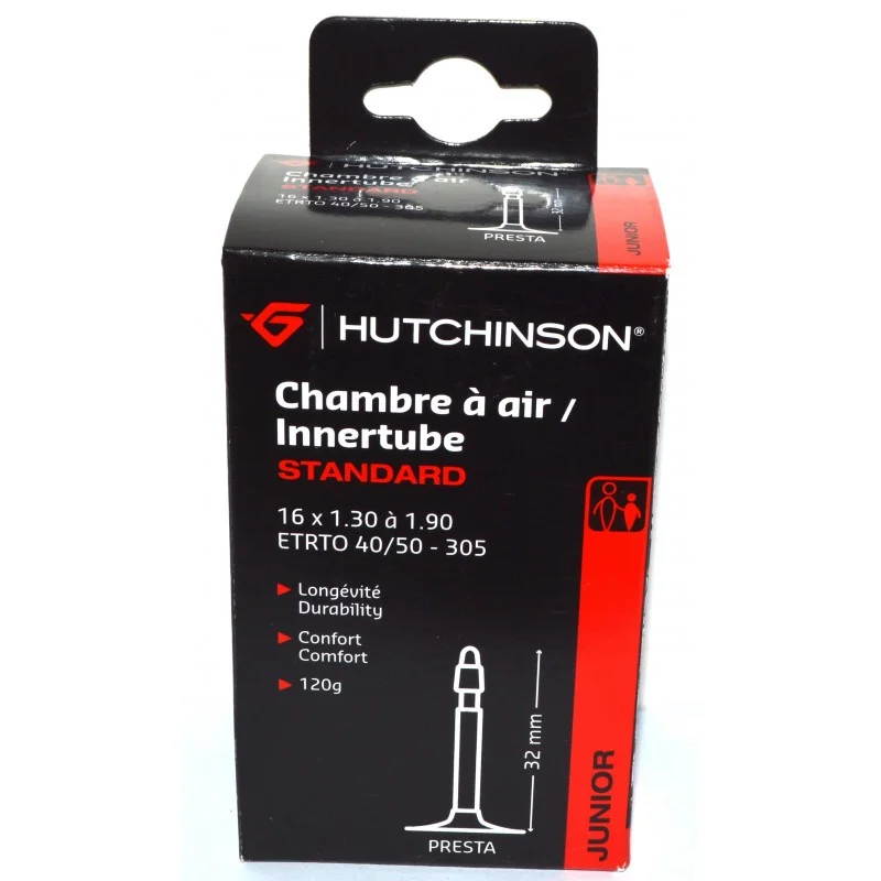 CHAMBRE A AIR Hutchinson 16"x1.30-1.90" SV 32 Mm 3 CHAMBRE A AIR Hutchinson 16"x1.30-1.90" SV 32 Mm