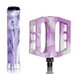 Pack DEMOLITION Pédales + Poignées Blanc-Violet
