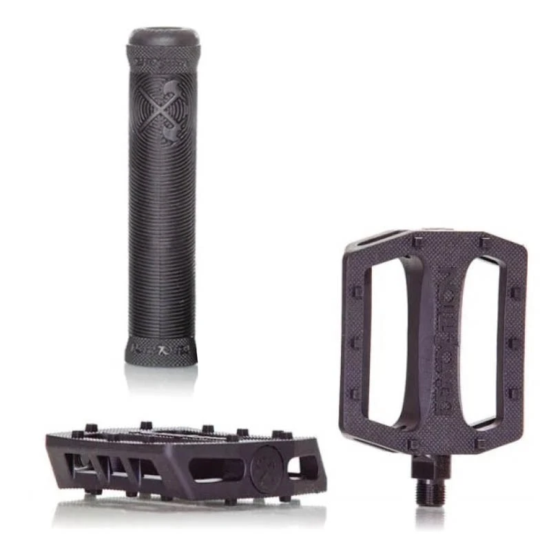 Pack DEMOLITION Pédales + Poignées Flangeless Noires 3 Pack DEMOLITION Pédales + Poignées Flangeless Noires