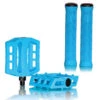 Pack DEMOLITION Pédales + Poignées VLM Bleu Glacier 2 Pack DEMOLITION Pédales + Poignées VLM Bleu Glacier -Pieces Cycliste Magasin pack demolition pedales poignees vlm bleu glacier
