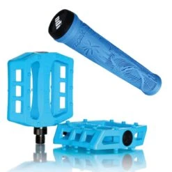 Pack DEMOLITION Pédales Trooper Glacier Bleu + Poignées ODI Hucker Bleu