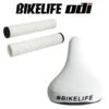 Pack Selle BIKELIFE Grippie Blanche+ Poignées CULT-VANS By ODI Blanc -Pieces Cycliste Magasin pack selle bikelife grippie blanche poignees cult vans by odi blanc