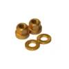 Paire D'écrous GUSSET Pour Axe 14mm Or -Pieces Cycliste Magasin paire d ecrous gusset pour axe 14mm or
