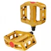 Pédales S&M 101 Aluminium Or -Pieces Cycliste Magasin pedales sm 101 aluminium or