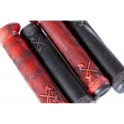 Poignées Demolition Axes Flangeless Rouge Noir Marble 5 Poignées Demolition Axes Flangeless Rouge Noir Marble -Pieces Cycliste Magasin poignees demolition axes flangeless rouge noir marble 1