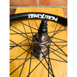 Roue Custom KHE X Demolition 20' Freecoaster Noire -Pieces Cycliste Magasin roue custom khe x demolition 20 freecoaster noire 4