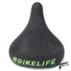 Selle BIKELIFE Noire Logo Vert 2 Selle BIKELIFE Noire Logo Vert -Pieces Cycliste Magasin selle bikelife noire logo vert