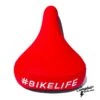 Selle BIKELIFE Rouge Logo Blanc 2 Selle BIKELIFE Rouge Logo Blanc -Pieces Cycliste Magasin selle bikelife rouge logo blanc