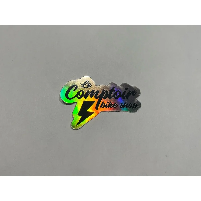 Sticker LECOMPTOIRBIKESHOP Holographic Small 3 Sticker LECOMPTOIRBIKESHOP Holographic Small