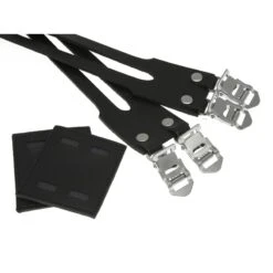 Straps Double BLB Cuir Pour Fixie Ou Vélo à Pignon Fixe - Noirs